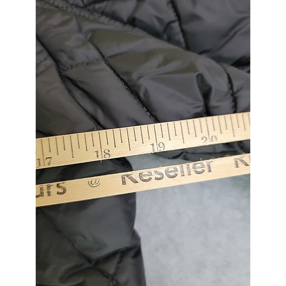 Schott Jacket Womens L Black Quilted Full Zip Pockets Belted Motorcycle - Picture 12 of 16